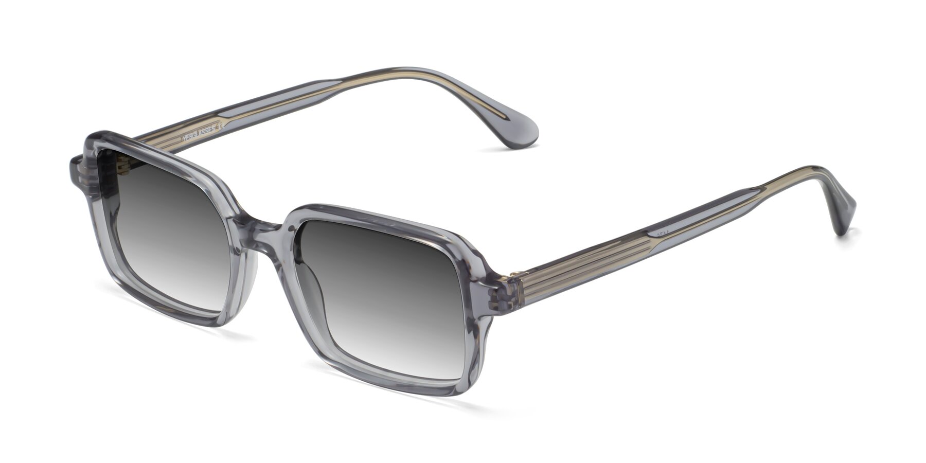 Angle of Canuto in Transparent Gray with Gray Gradient Lenses