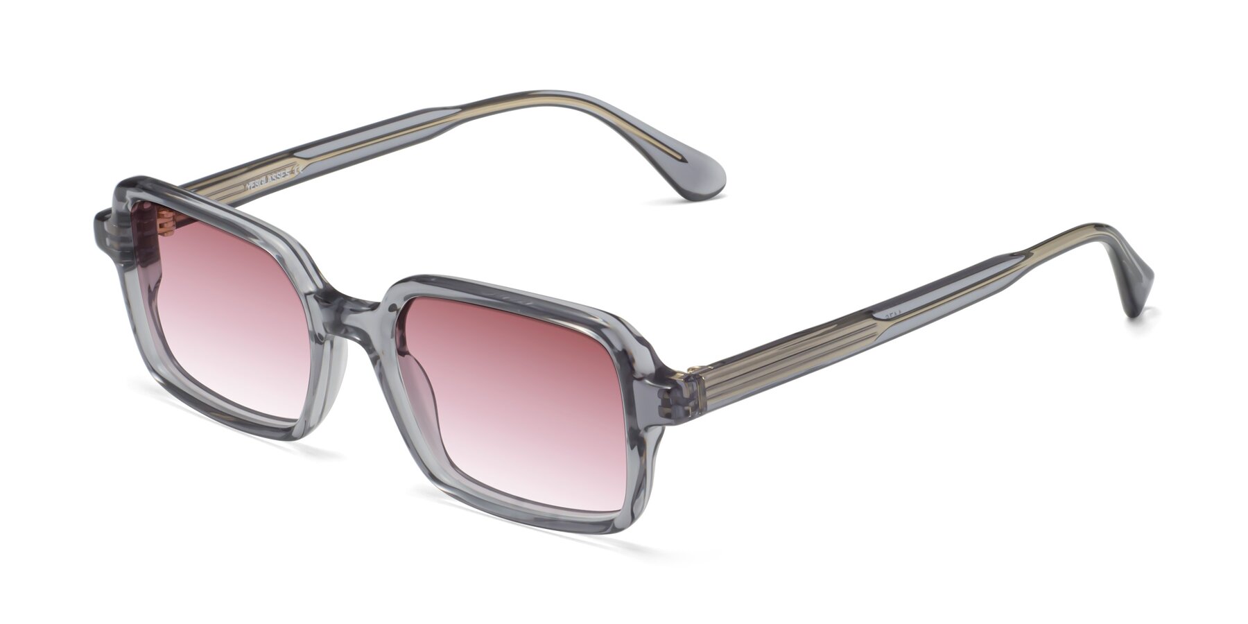 Angle of Canuto in Transparent Gray with Garnet Gradient Lenses