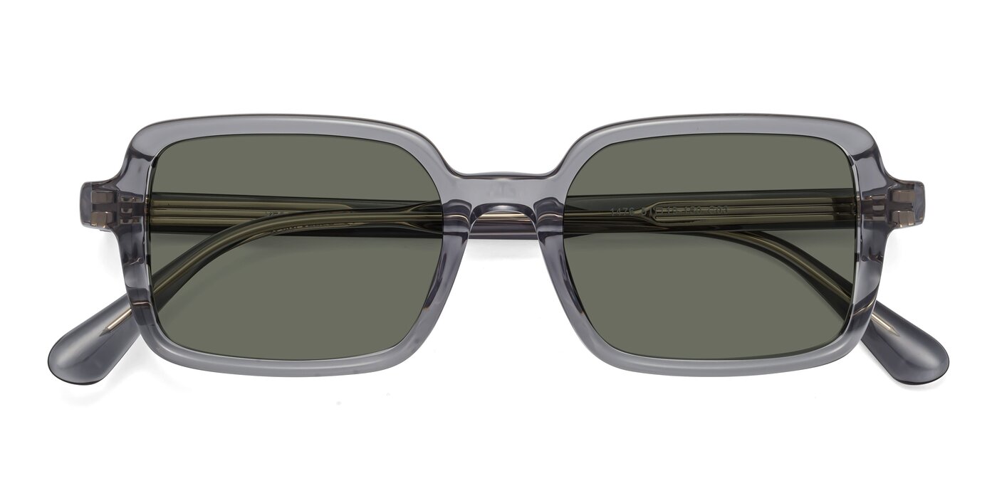 Canuto - Transparent Gray Polarized Sunglasses