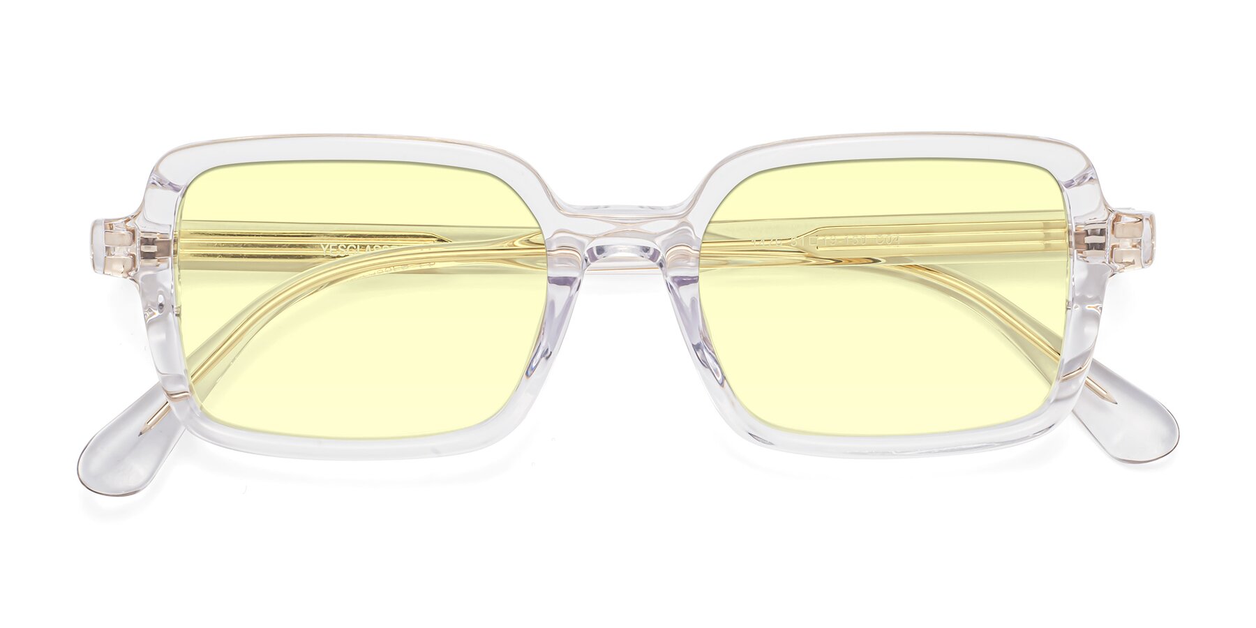 Folded Front of Canuto in Clear with Light Yellow Tinted Lenses