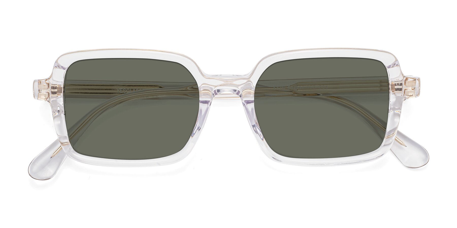 Folded Front of Canuto in Clear with Gray Polarized Lenses