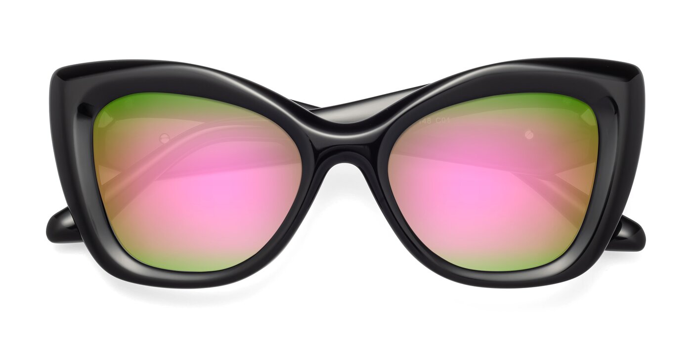 Riffe - Black Flash Mirrored Sunglasses