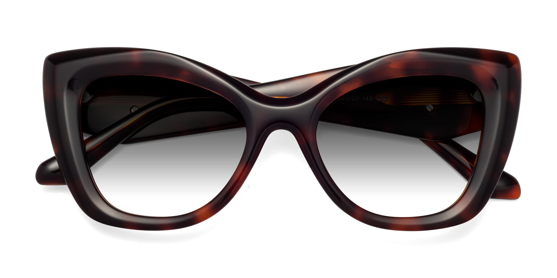 Folded Front of Riffe in Tortoise with Gray Gradient Lenses