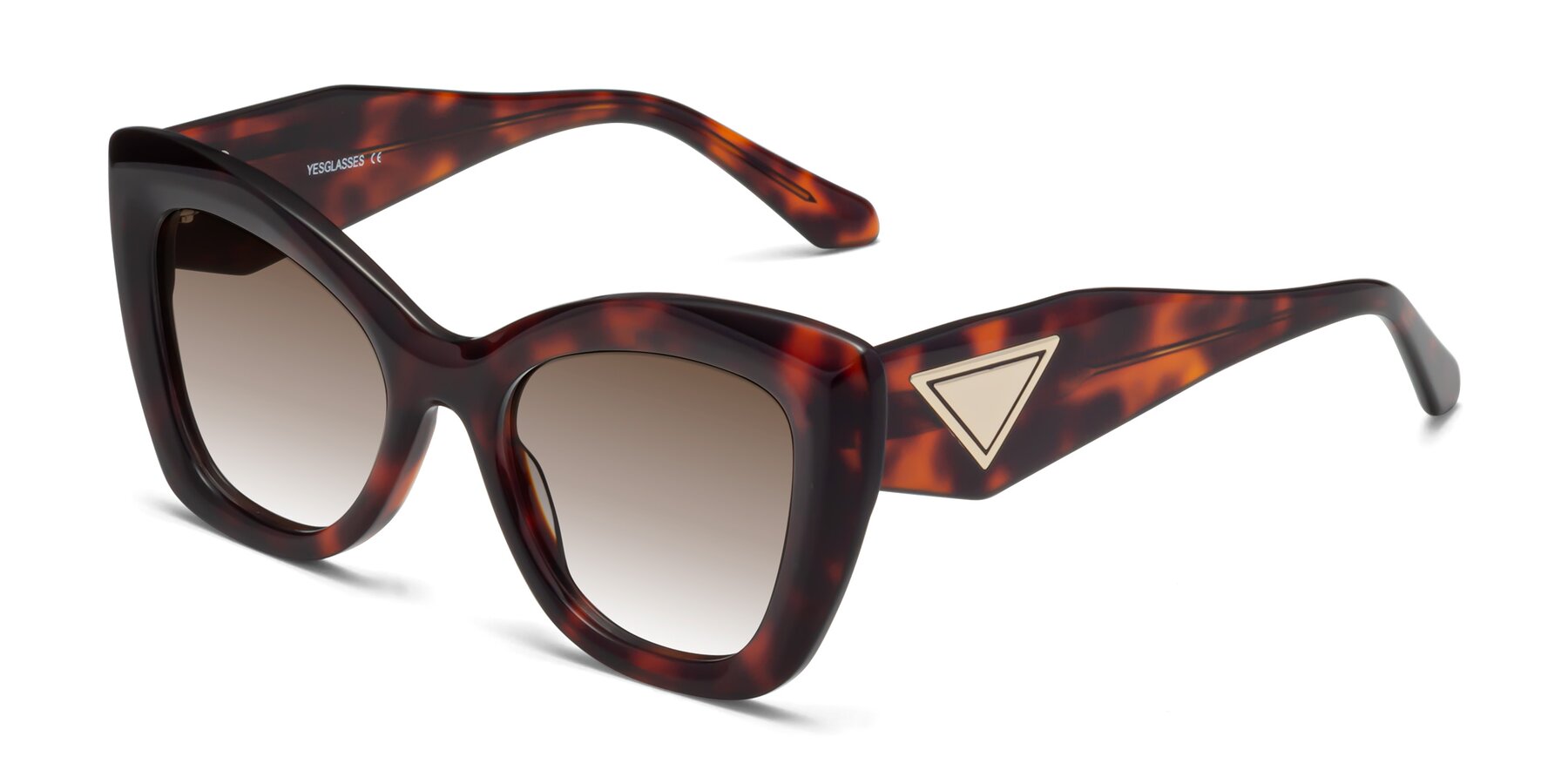 Angle of Riffe in Tortoise with Brown Gradient Lenses