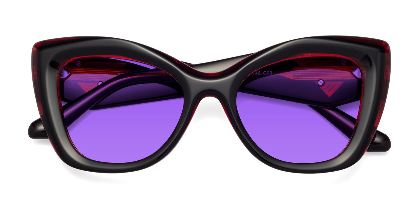 Riffe - Black / Wine Tinted Sunglasses