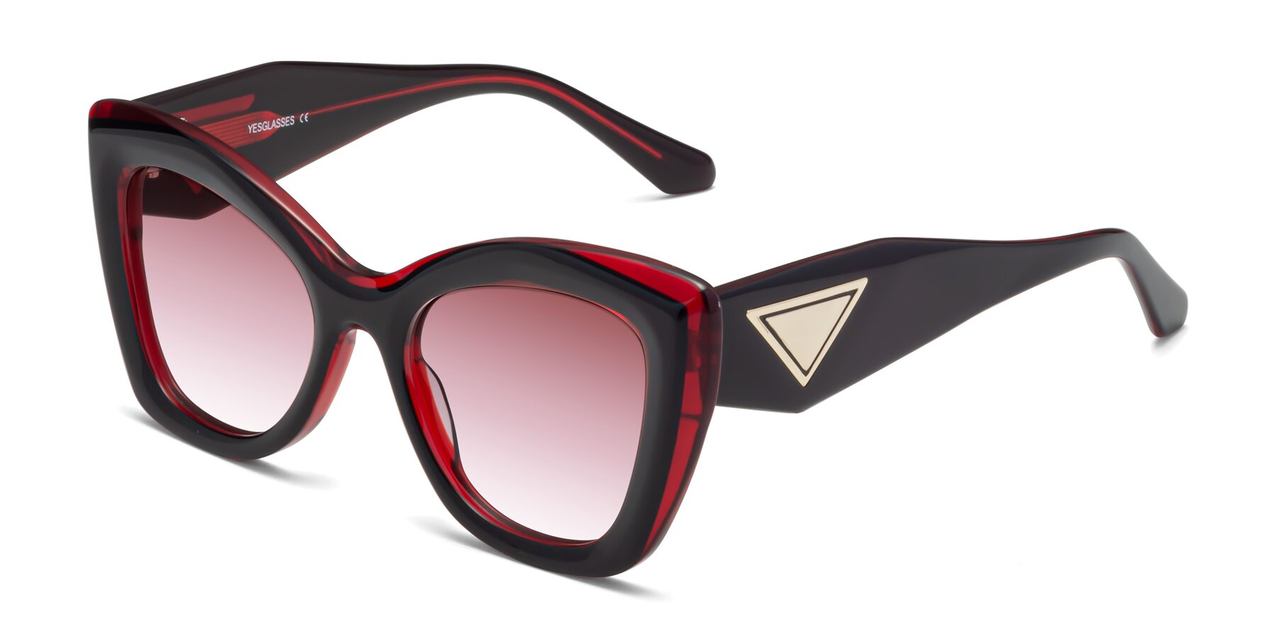 Angle of Riffe in Black-Wine with Garnet Gradient Lenses