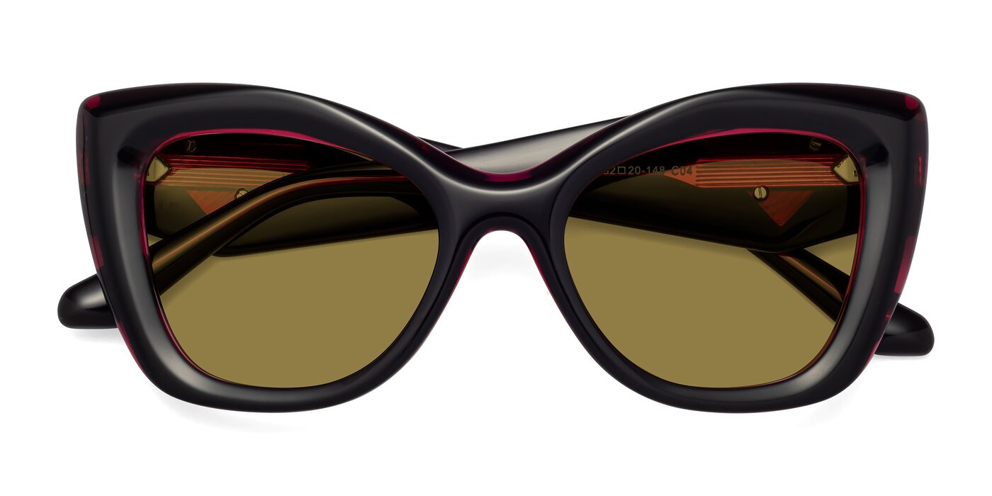 Riffe - Black / Purple Polarized Sunglasses