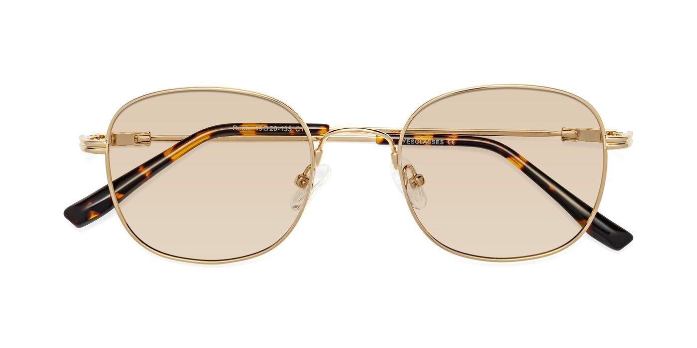 Roots - Gold Tinted Sunglasses