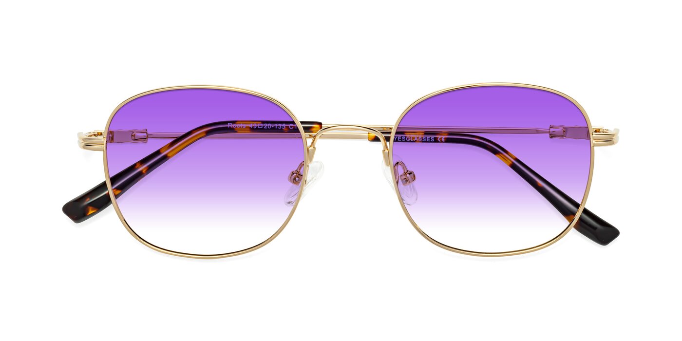 Roots - Gold Gradient Sunglasses