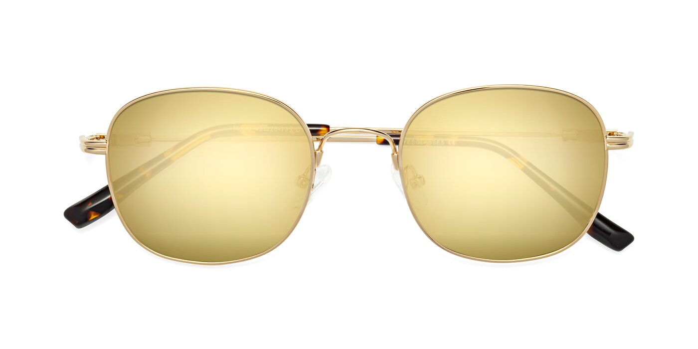 Roots - Gold Flash Mirrored Sunglasses