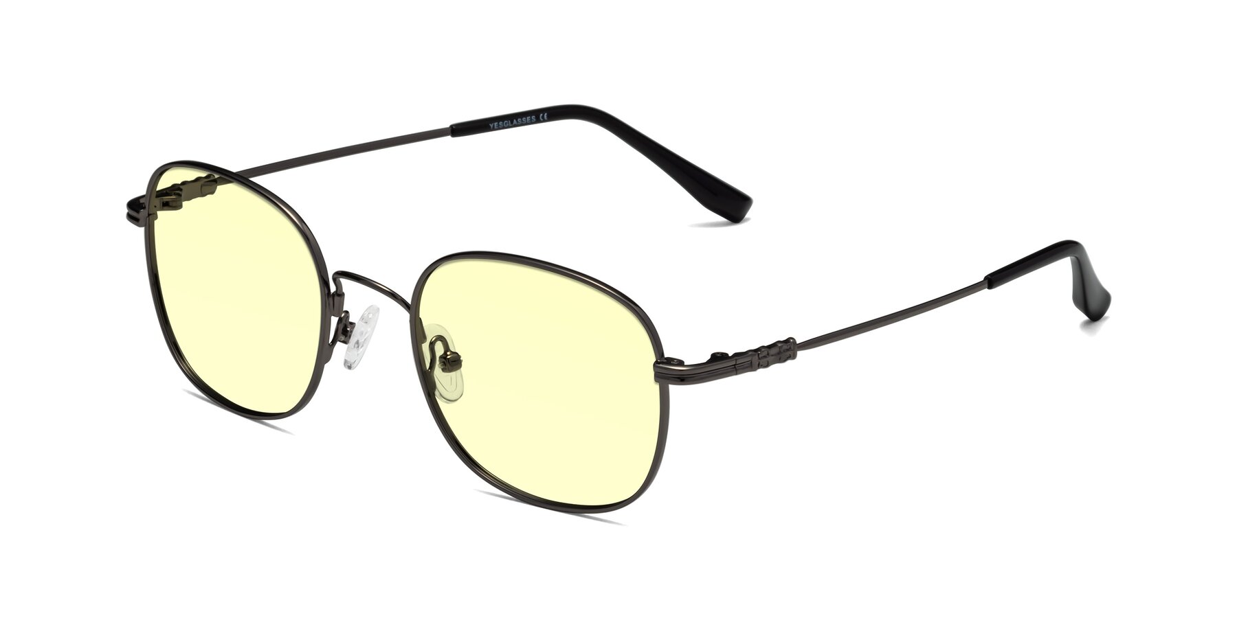 Angle of Roots in Gunmetal with Light Yellow Tinted Lenses