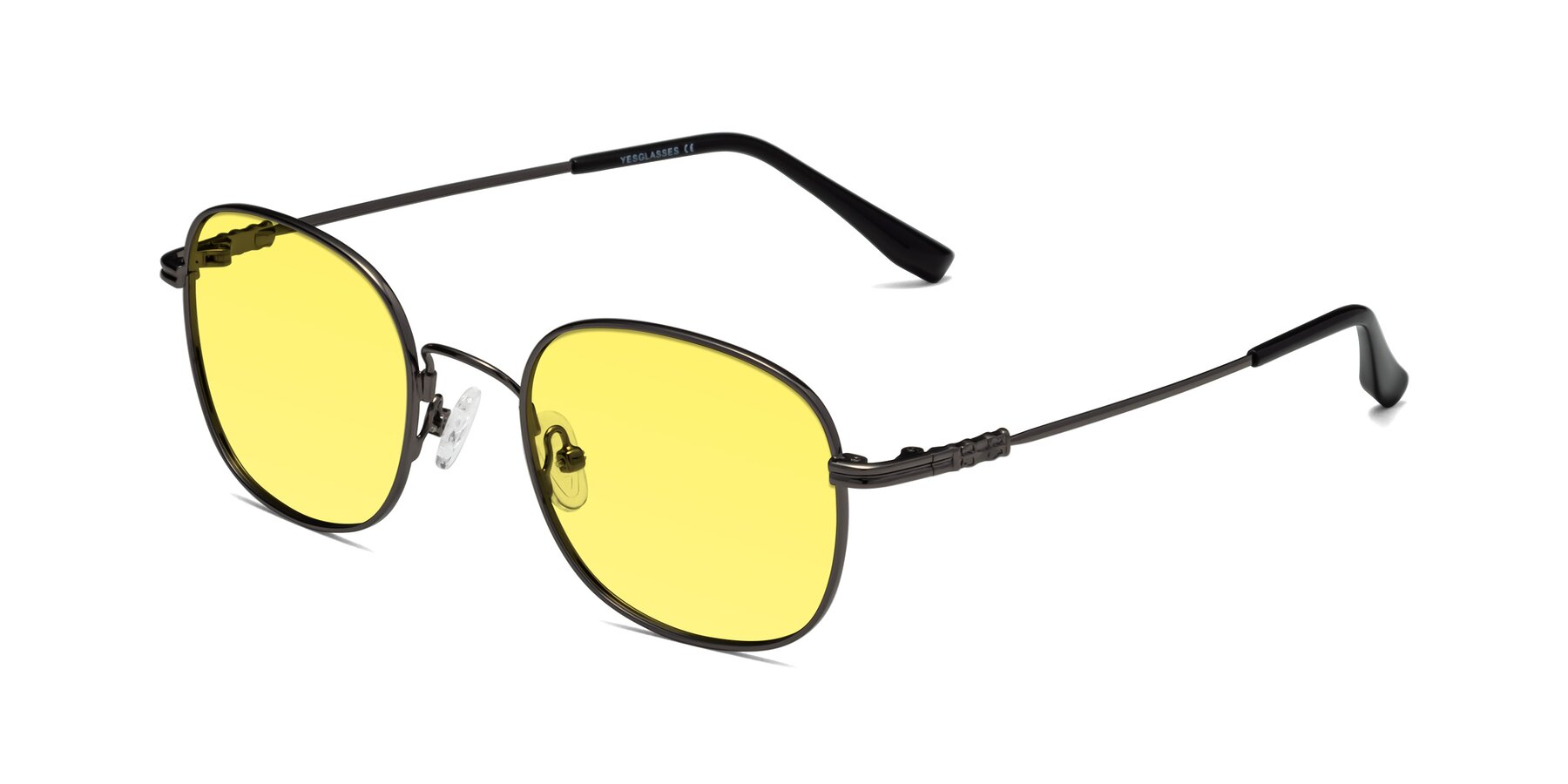 Angle of Roots in Gunmetal with Medium Yellow Tinted Lenses