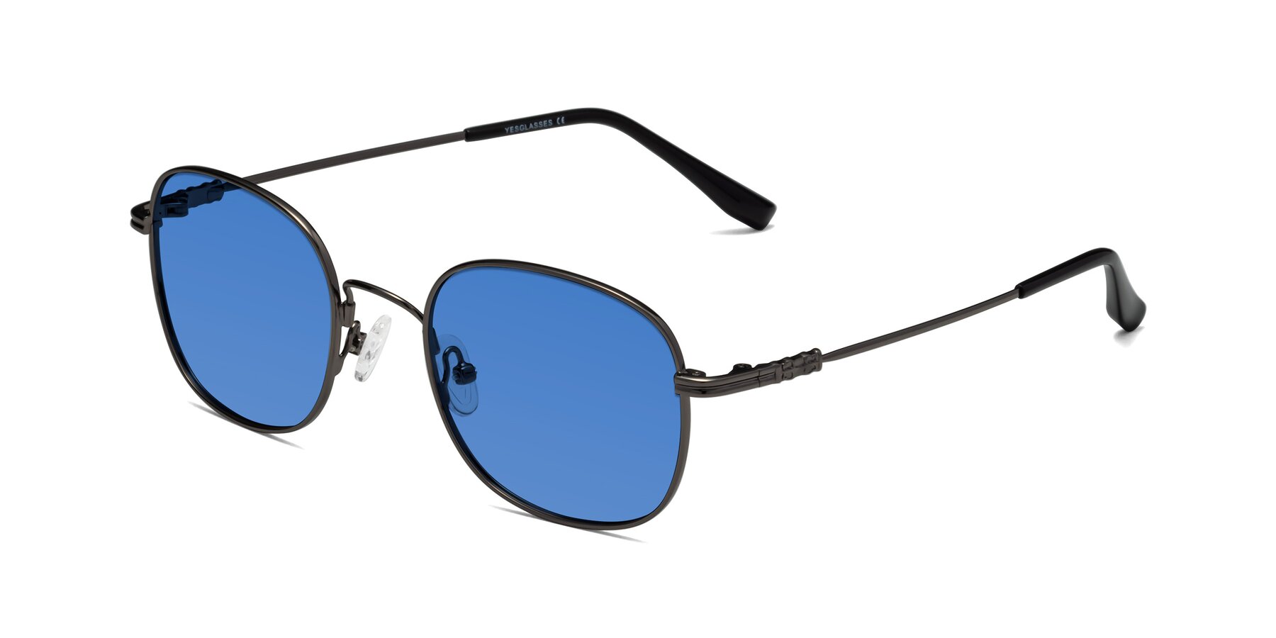 Angle of Roots in Gunmetal with Blue Tinted Lenses
