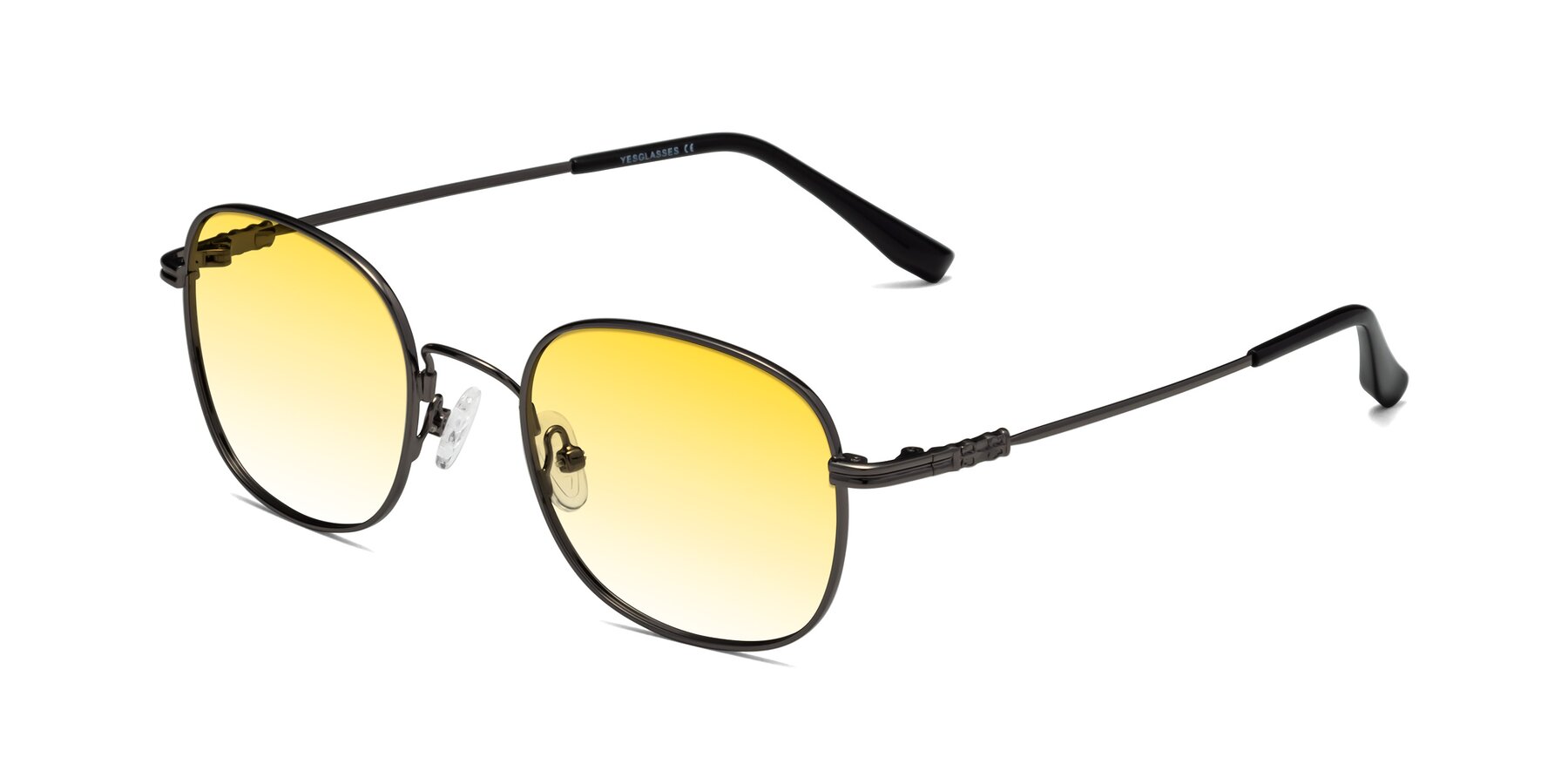 Angle of Roots in Gunmetal with Yellow Gradient Lenses