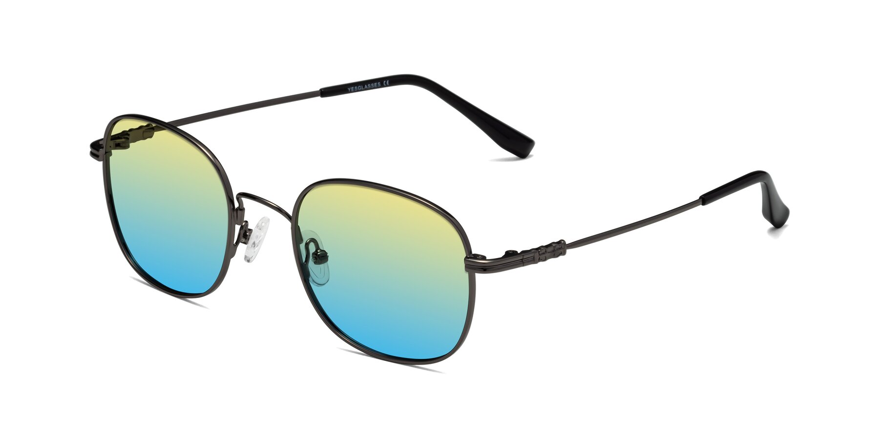 Angle of Roots in Gunmetal with Yellow / Blue Gradient Lenses