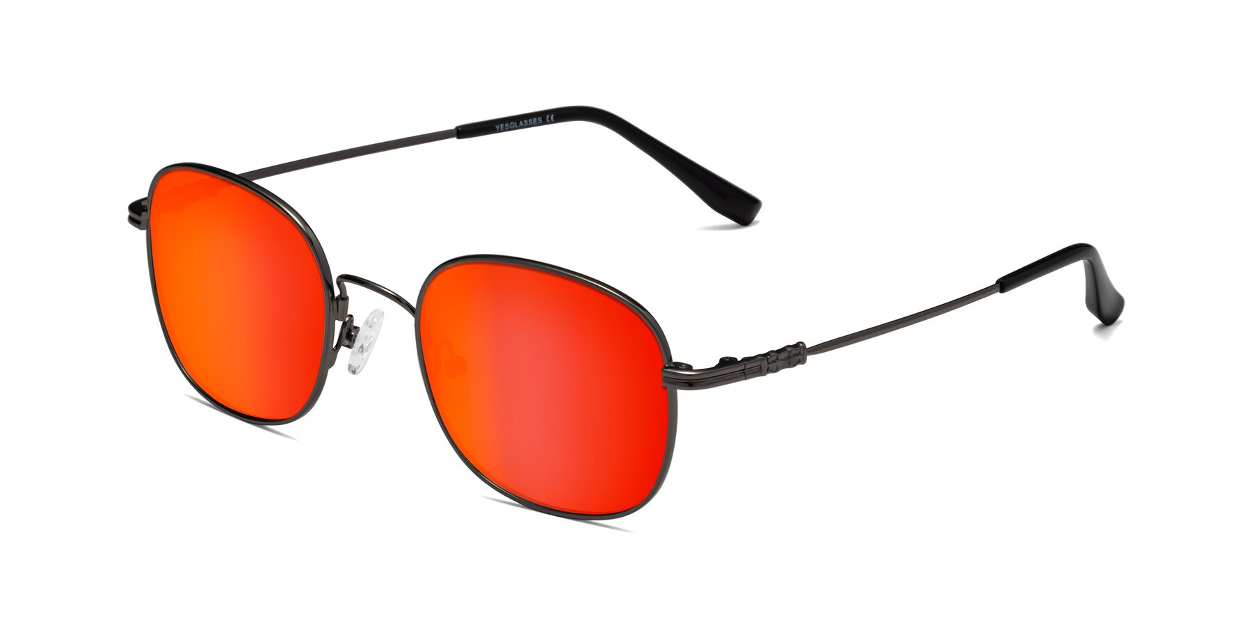 Angle of Roots in Gunmetal with Red Gold Mirrored Lenses