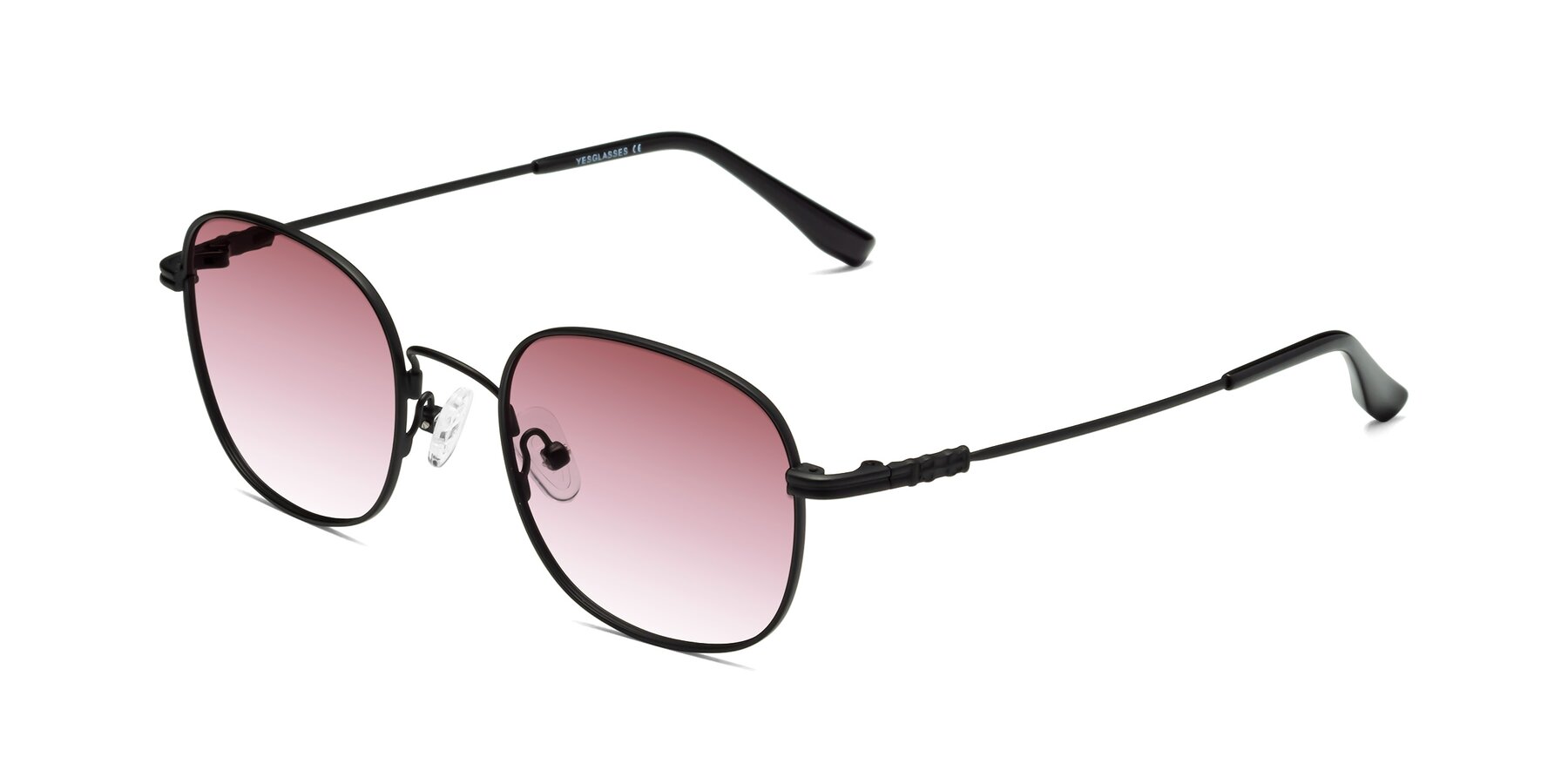 Angle of Roots in Black with Garnet Gradient Lenses