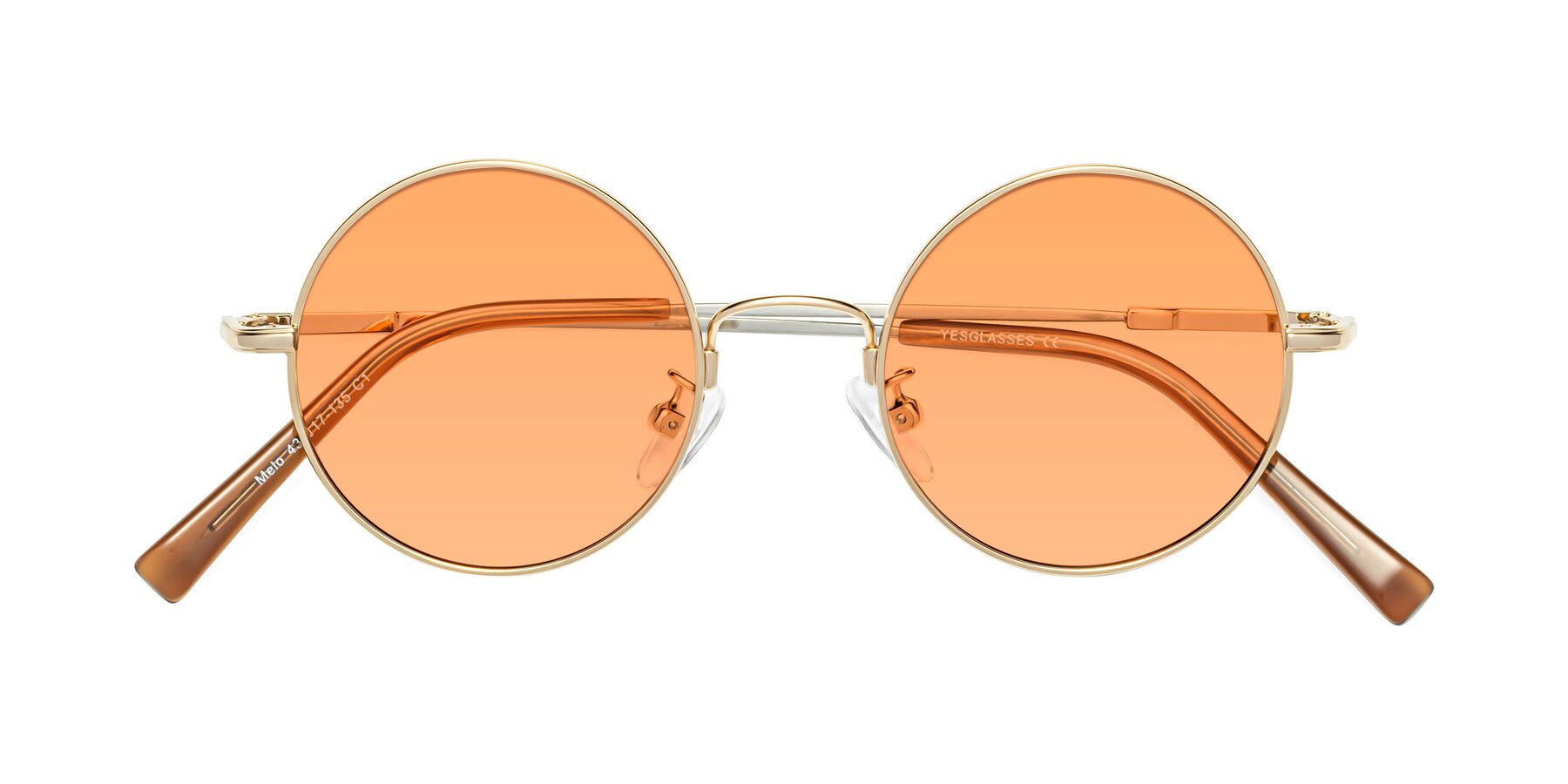 Alf Orange Tinted Round Sunglasses S23C2123 @ ₹1800