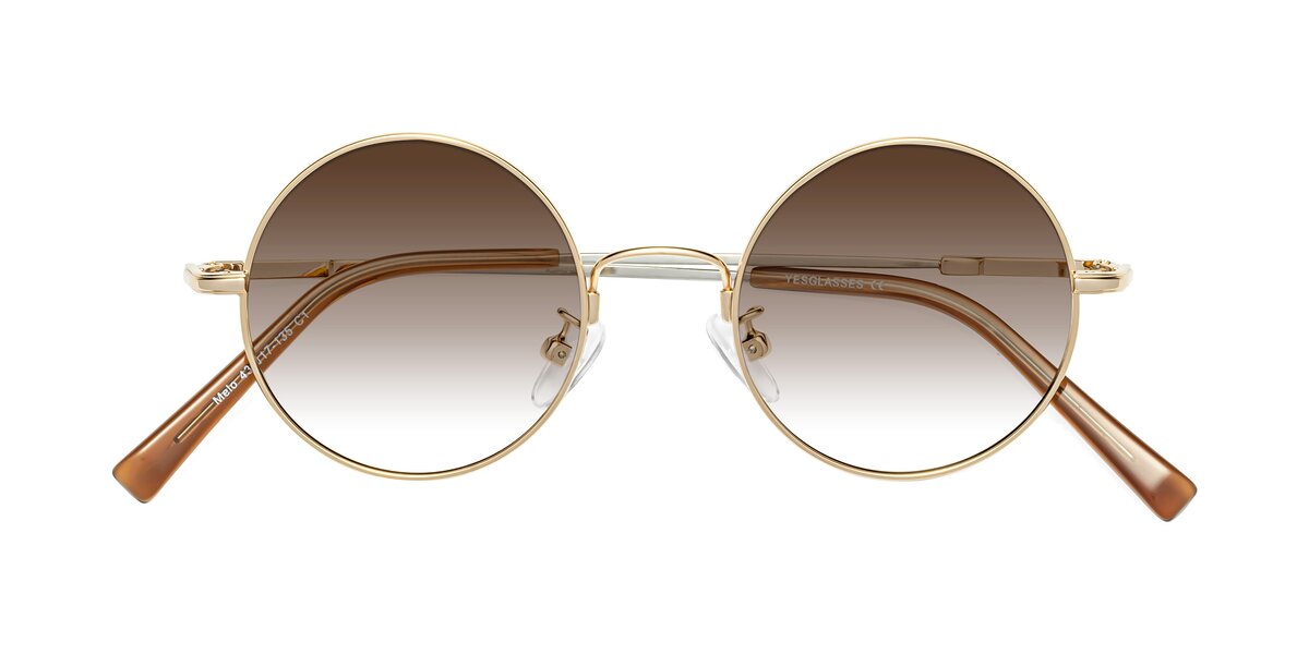 Frameless Trimming Sunglasses Metal Hollow Gradient Color Sunglasses