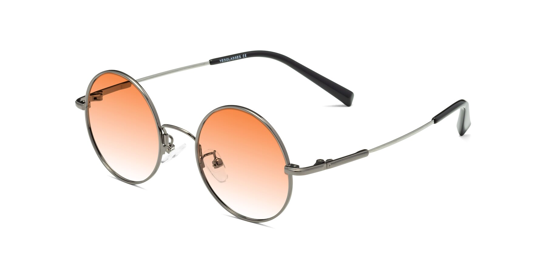 Angle of Melo in Gunmetal with Orange Gradient Lenses