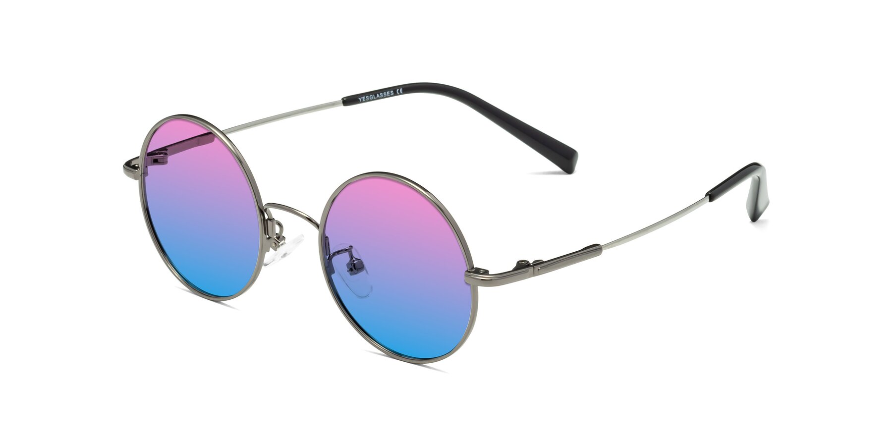 Angle of Melo in Gunmetal with Pink / Blue Gradient Lenses