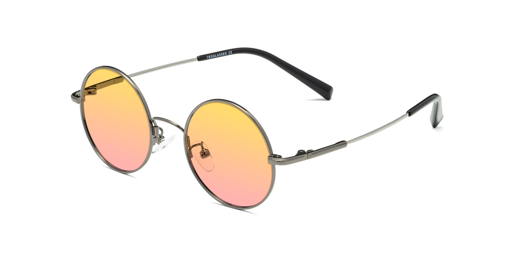 Angle of Melo in Gunmetal with Yellow / Pink Gradient Lenses