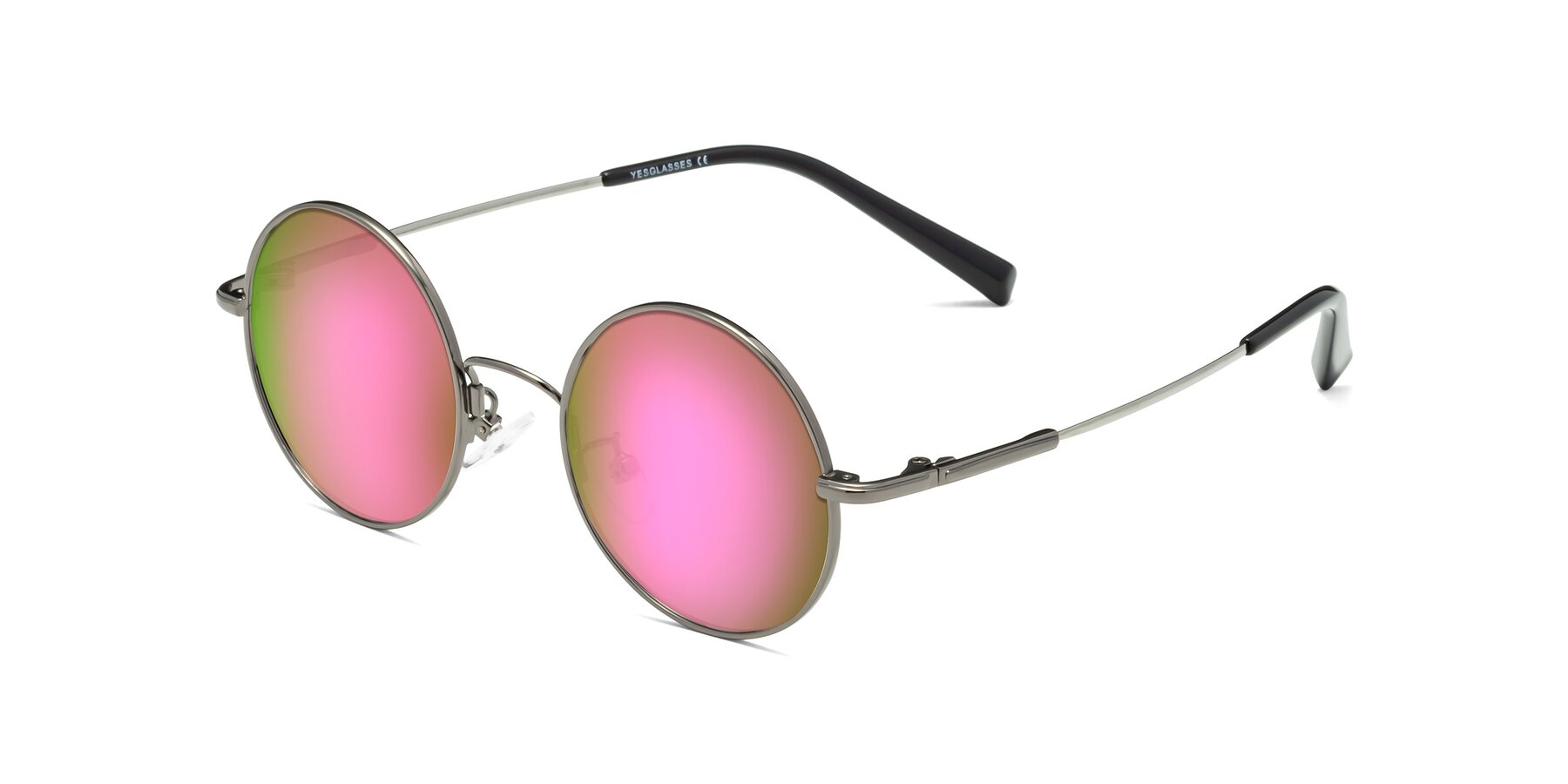 Angle of Melo in Gunmetal with Pink Mirrored Lenses