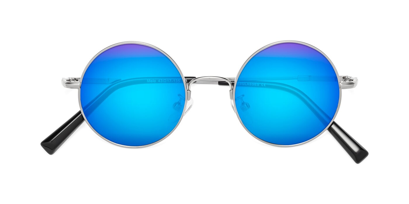 Melo - Silver Flash Mirrored Sunglasses