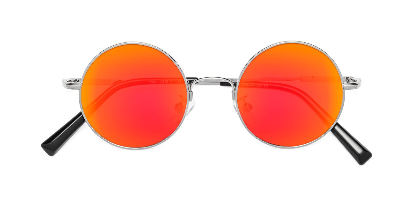 Melo - Silver Flash Mirrored Sunglasses