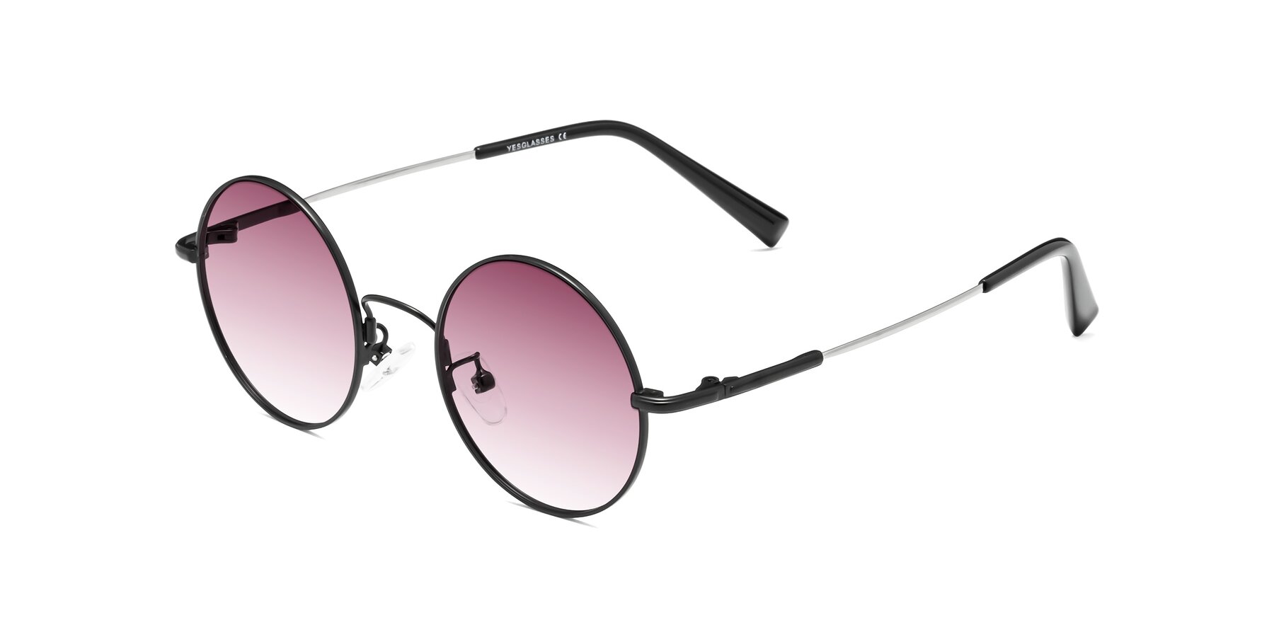 Angle of Melo in Black with Wine Gradient Lenses