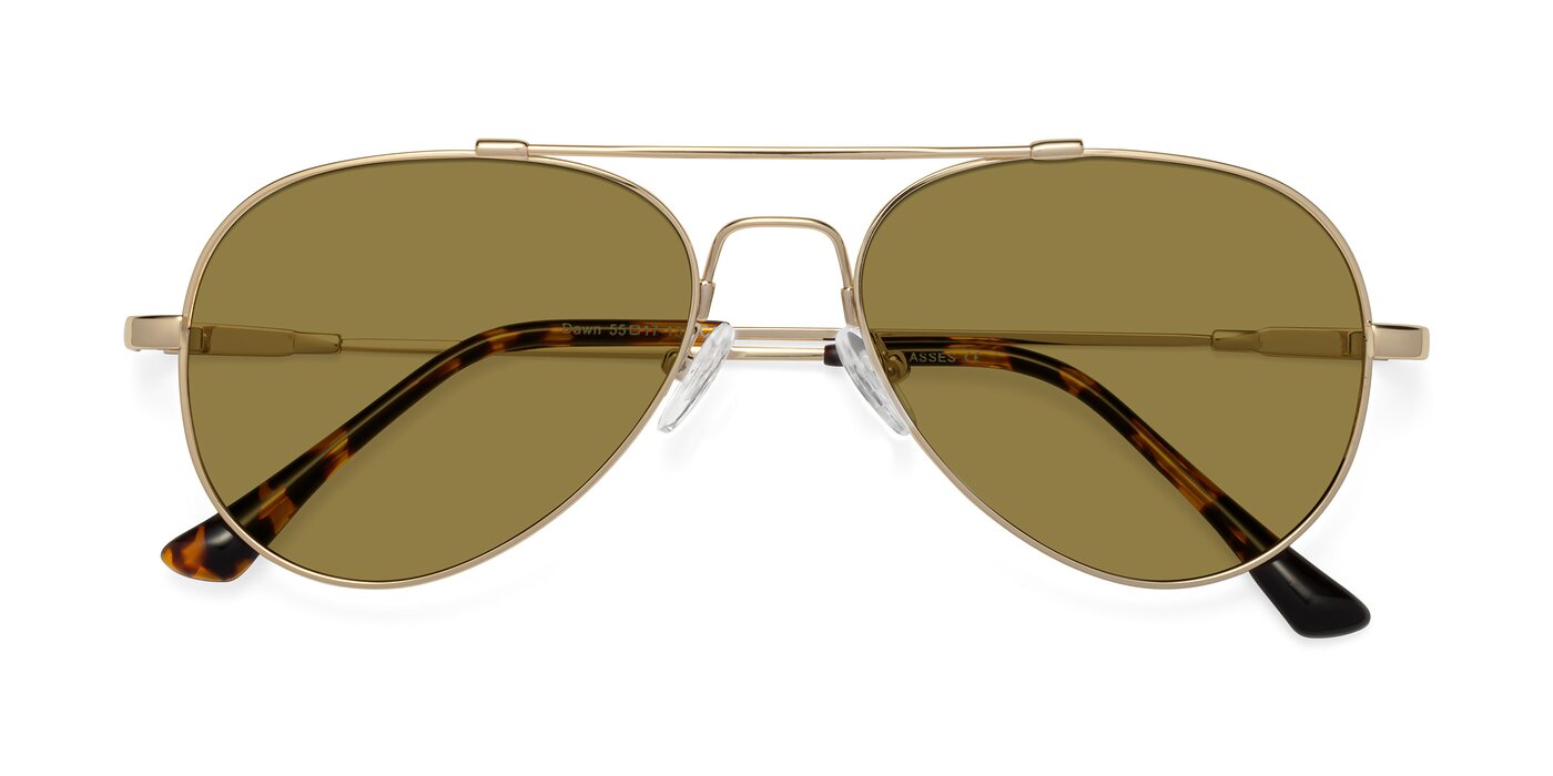 Dawn - Gold Polarized Sunglasses