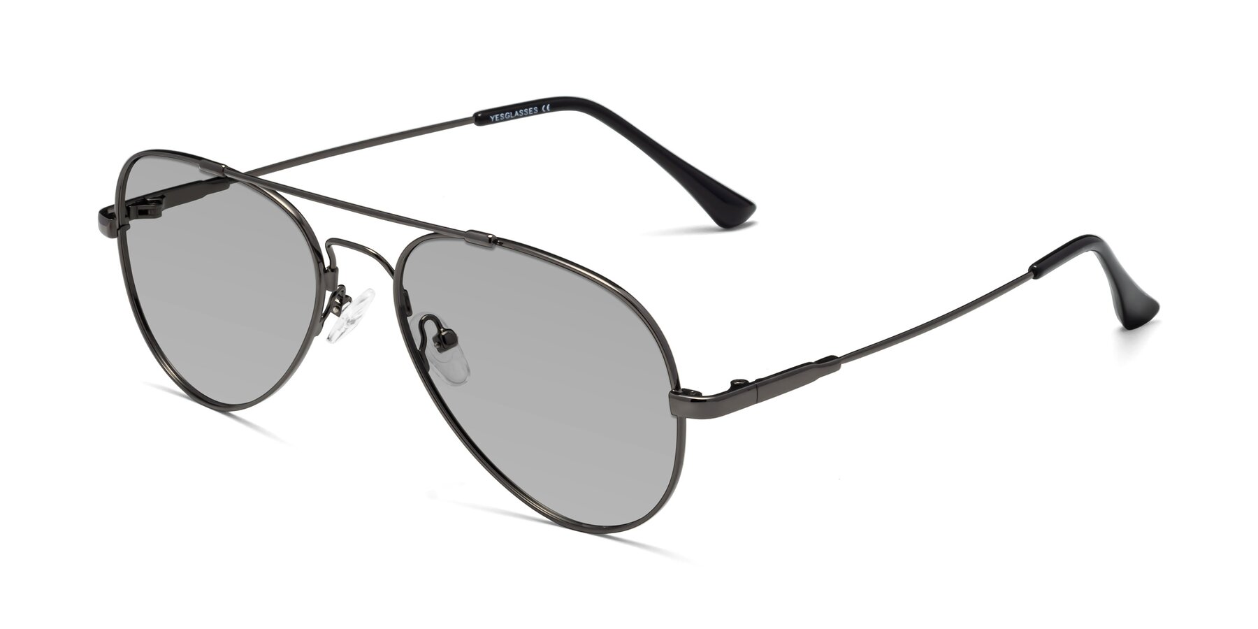 Angle of Dawn in Gunmetal with Light Gray Tinted Lenses