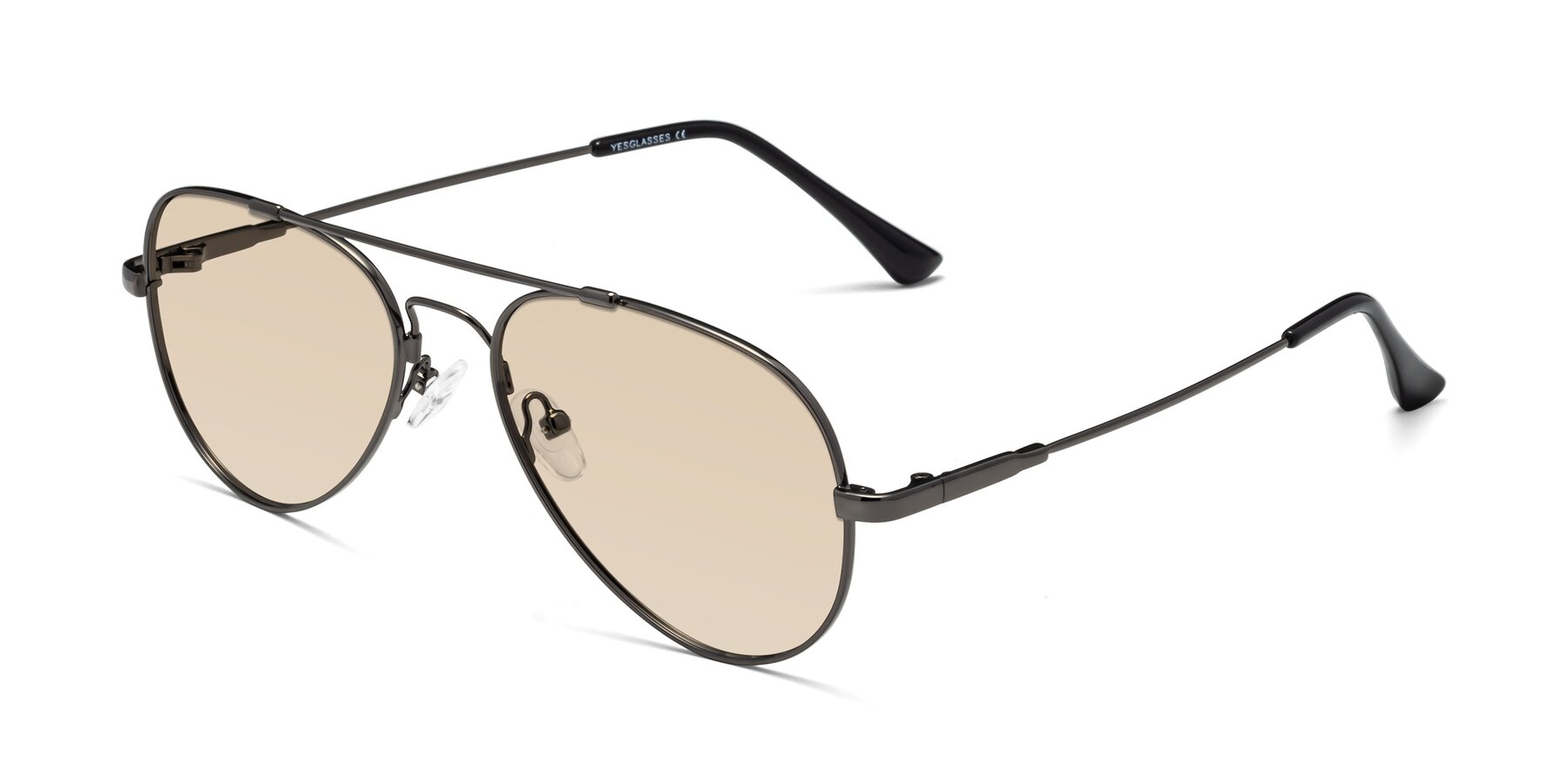 Angle of Dawn in Gunmetal with Light Brown Tinted Lenses
