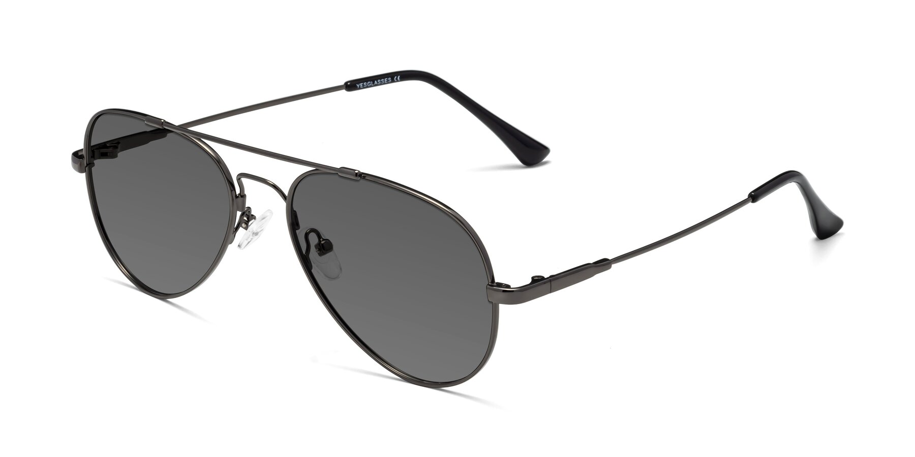 Angle of Dawn in Gunmetal with Medium Gray Tinted Lenses
