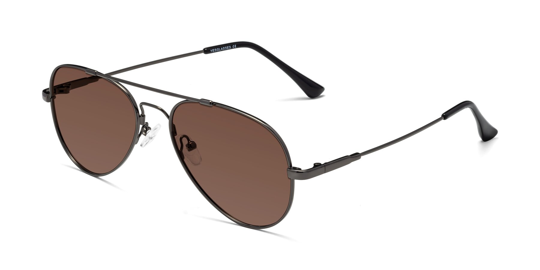 Angle of Dawn in Gunmetal with Brown Tinted Lenses