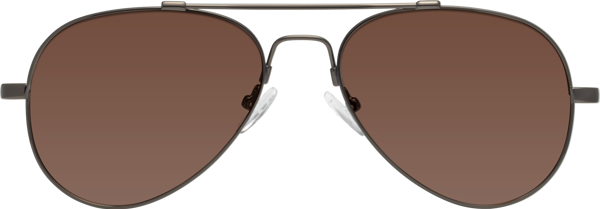 Gunmetal Lightweight Flexible Aviator Tinted Sunglasses with Brown ...