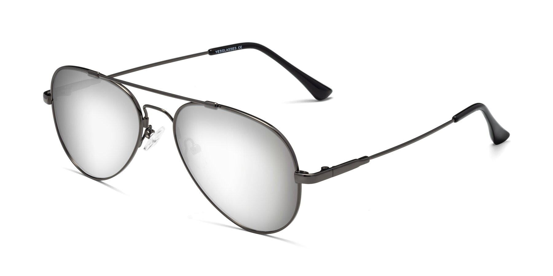 Angle of Dawn in Gunmetal with Silver Mirrored Lenses