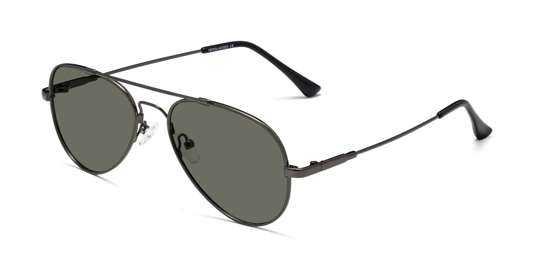 Angle of Dawn in Gunmetal with Gray Polarized Lenses