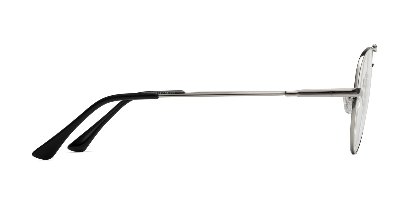 Silver Lightweight Flexible Aviator Eyeglasses - Dawn