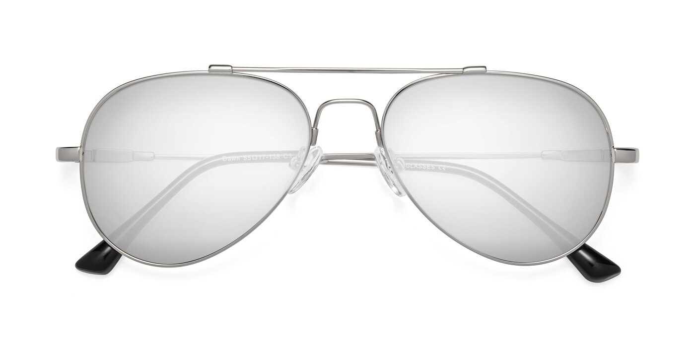 Dawn - Silver Flash Mirrored Sunglasses
