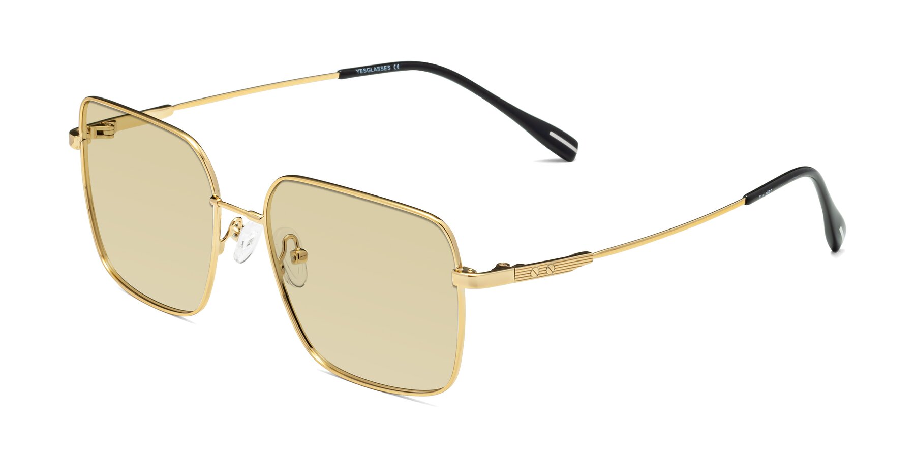 Angle of Ganus in Gold with Light Champagne Tinted Lenses