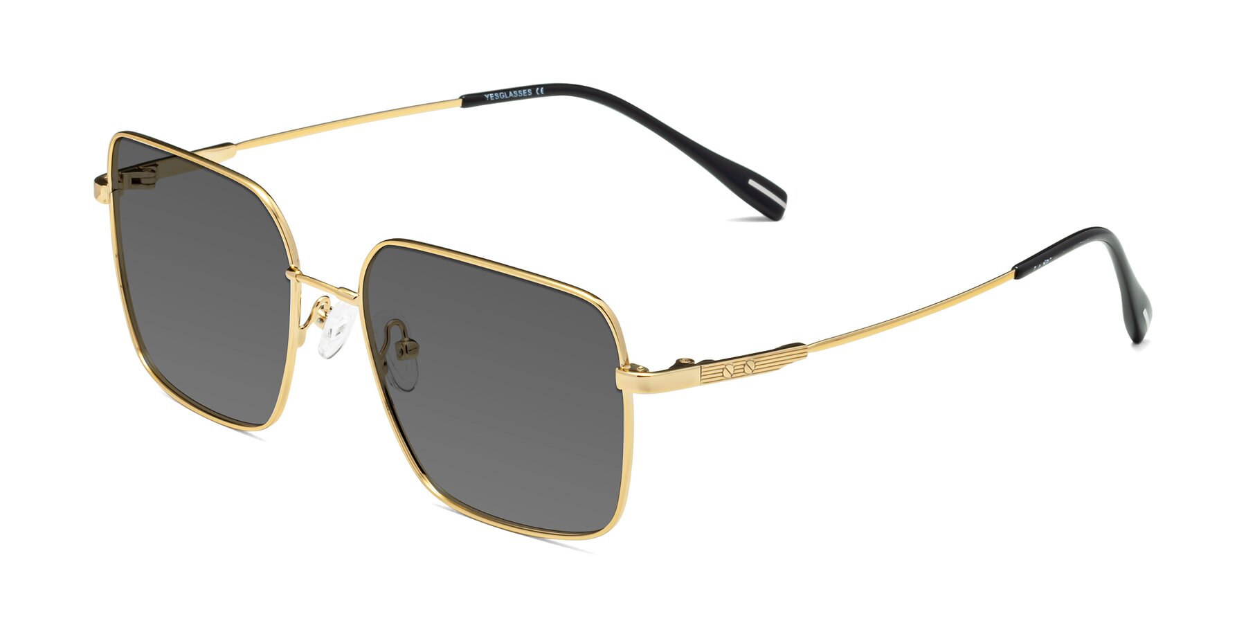 Angle of Ganus in Gold with Medium Gray Tinted Lenses