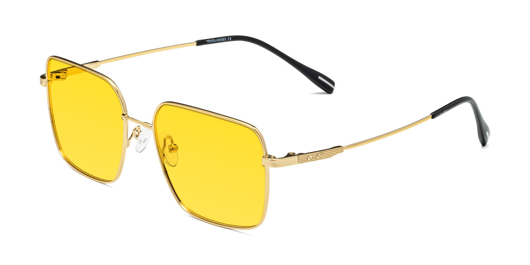 Angle of Ganus in Gold with Yellow Tinted Lenses