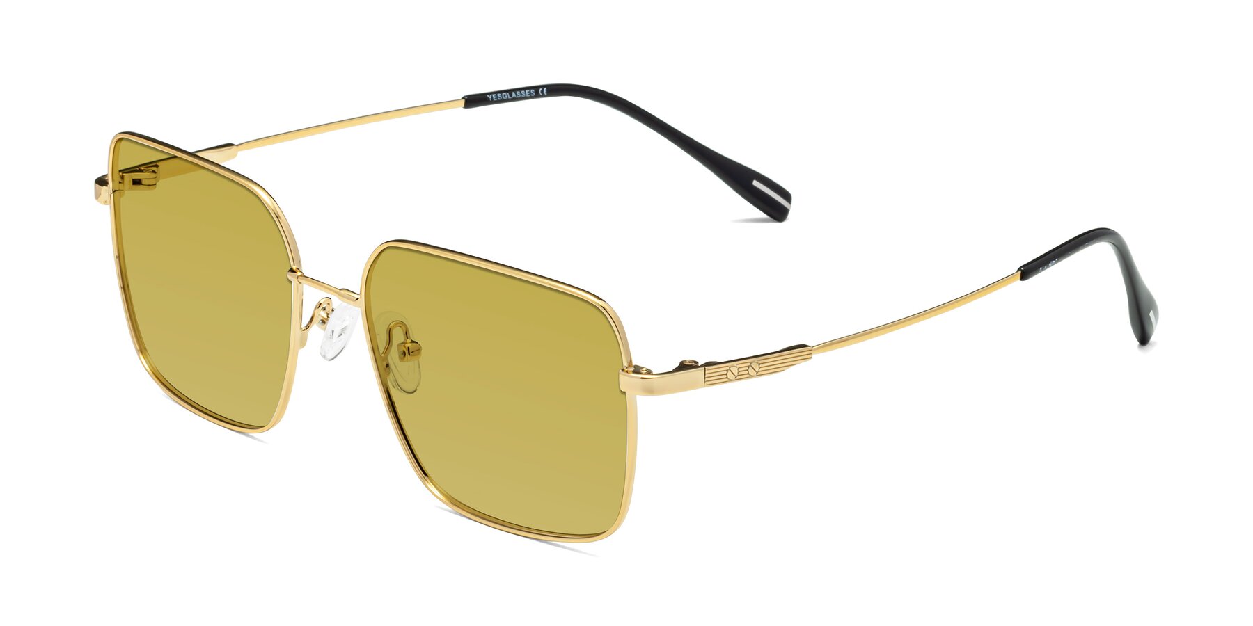Angle of Ganus in Gold with Champagne Tinted Lenses