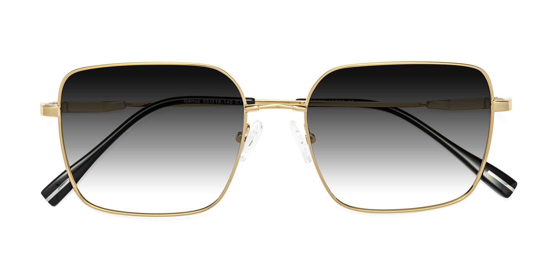 Folded Front of Ganus in Gold with Gray Gradient Lenses