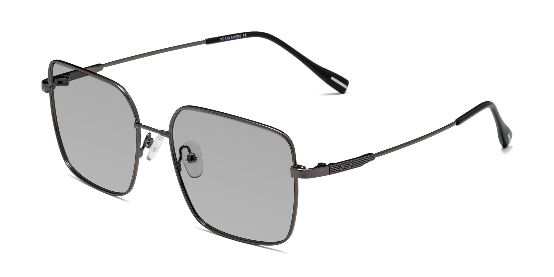 Angle of Ganus in Gunmetal with Light Gray Tinted Lenses