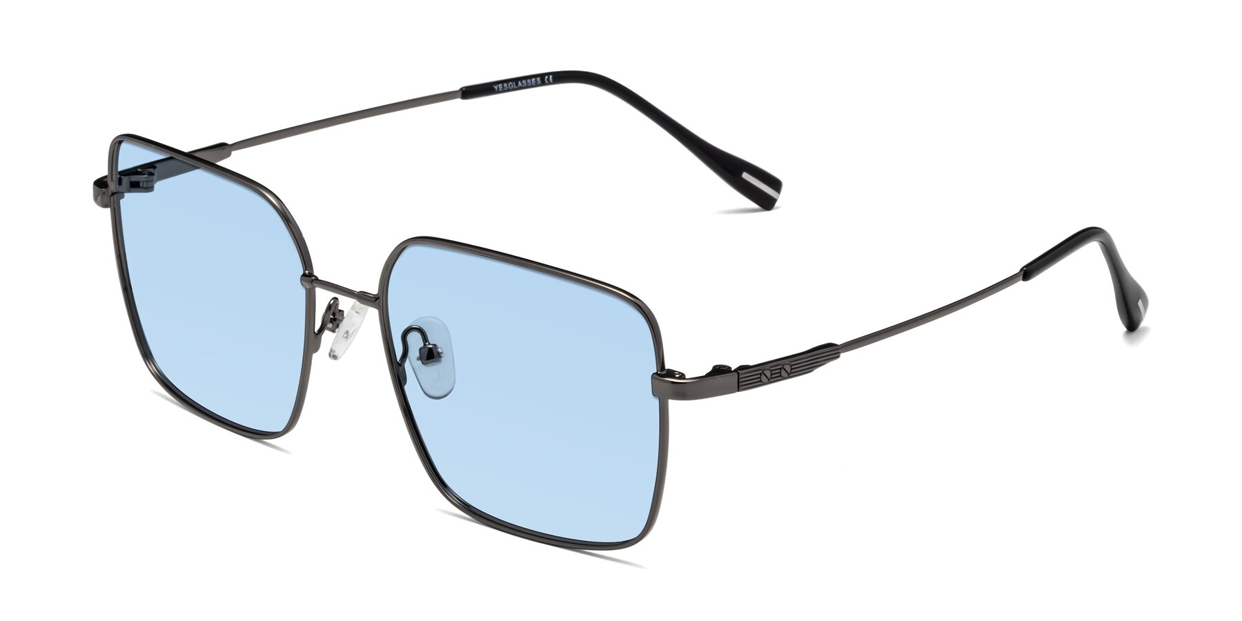 Angle of Ganus in Gunmetal with Light Blue Tinted Lenses