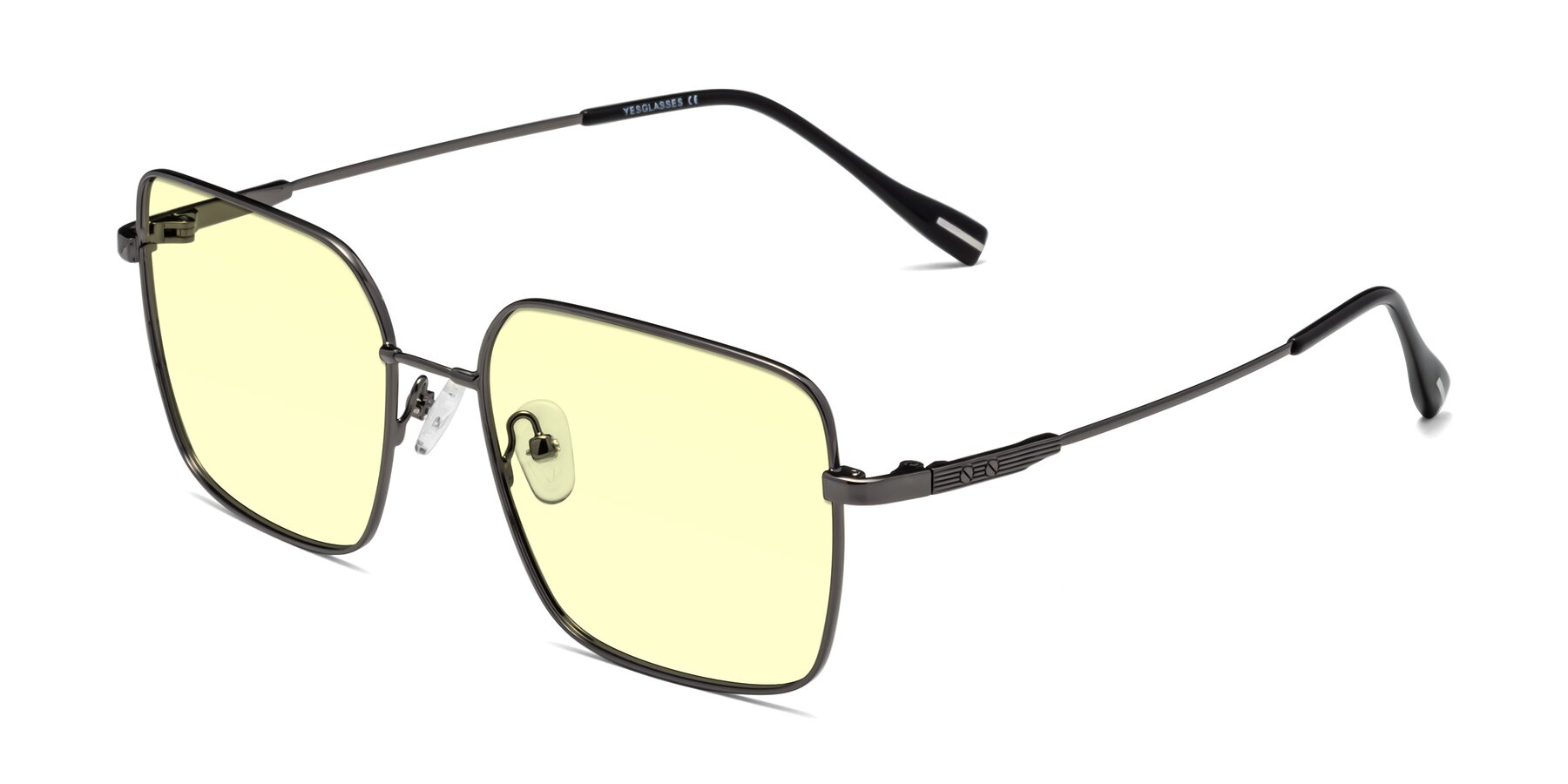 Angle of Ganus in Gunmetal with Light Yellow Tinted Lenses
