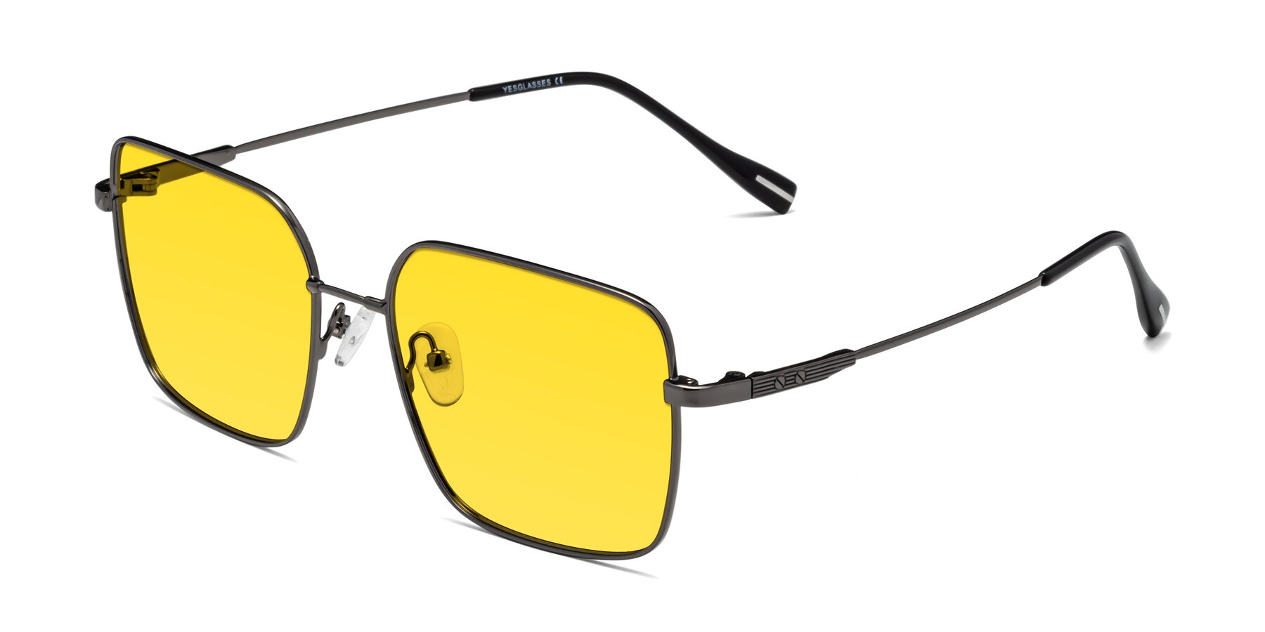 Angle of Ganus in Gunmetal with Yellow Tinted Lenses