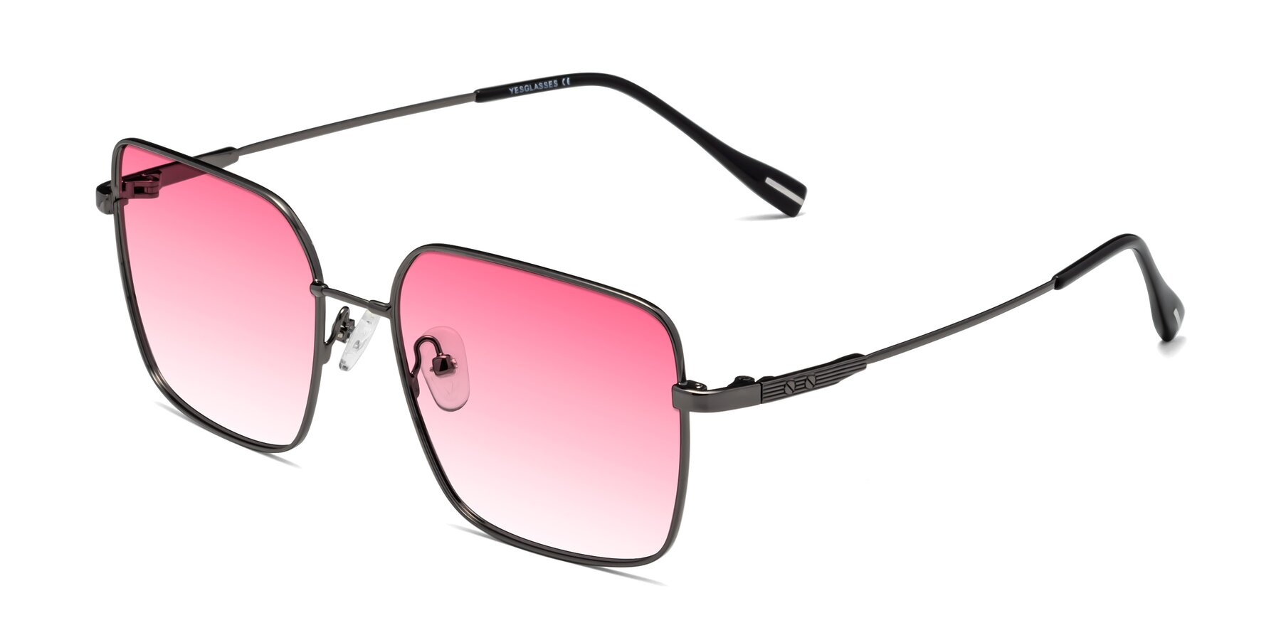 Angle of Ganus in Gunmetal with Pink Gradient Lenses
